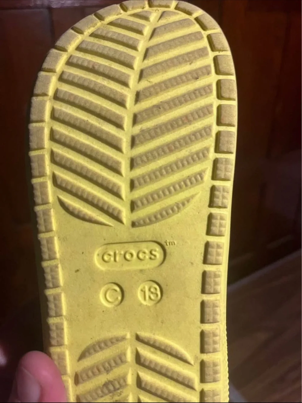 CROCS Kids Bright Yellow Slide Sandals with Play Charms